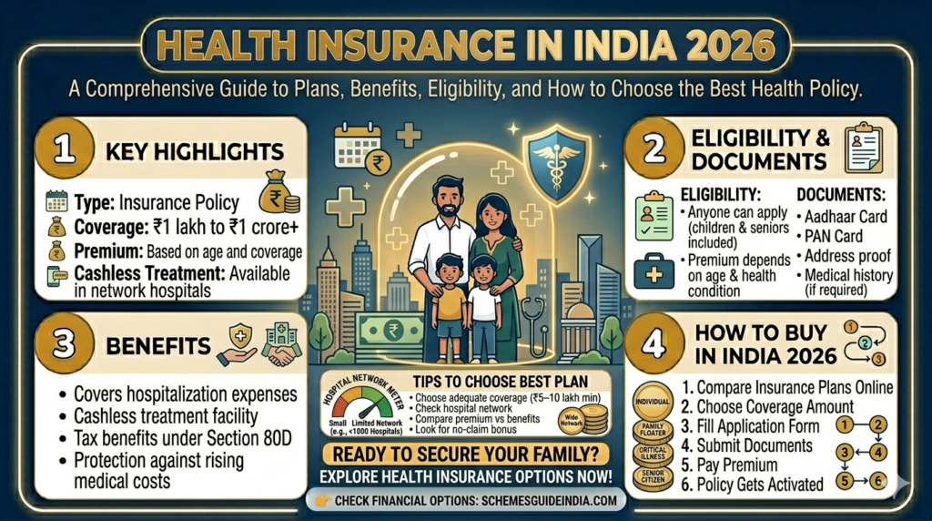 Health insurance India 2026 best plans benefits compare medical insurance