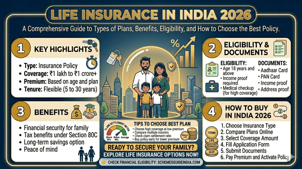 Life insurance India 2026 best plans benefits compare insurance policies