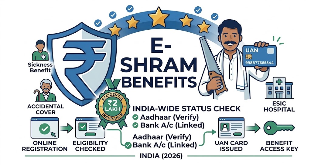 e-shram-card-benefits-india